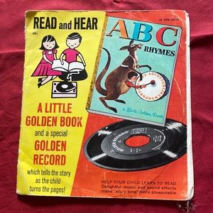 Little golden book, read & hear special Golden record 45 RPM tells the story ABC